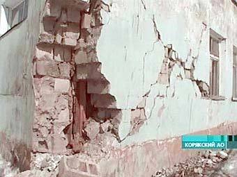 Последствия землетрясения в Корякии. Кадр "Первого канала, архив