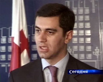 Министр обороны Грузии Ираклий Окруашвили. Кадр НТВ