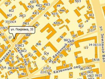 Район происшествия. Карта с сайта nakarte.ru 